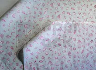 Sütemény csomagolópapír Rózsaszín 600x800 (10kg)